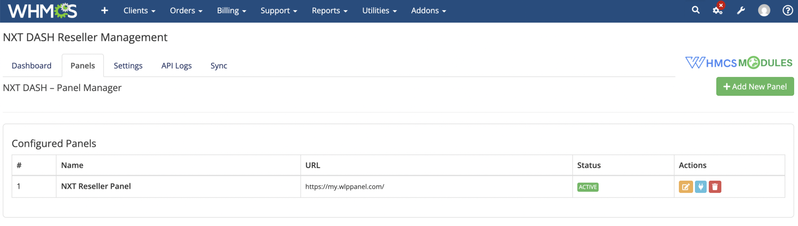 whmcs nxt addon module