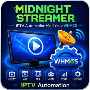 MidnightStreamer Reseller Module for WHMCS