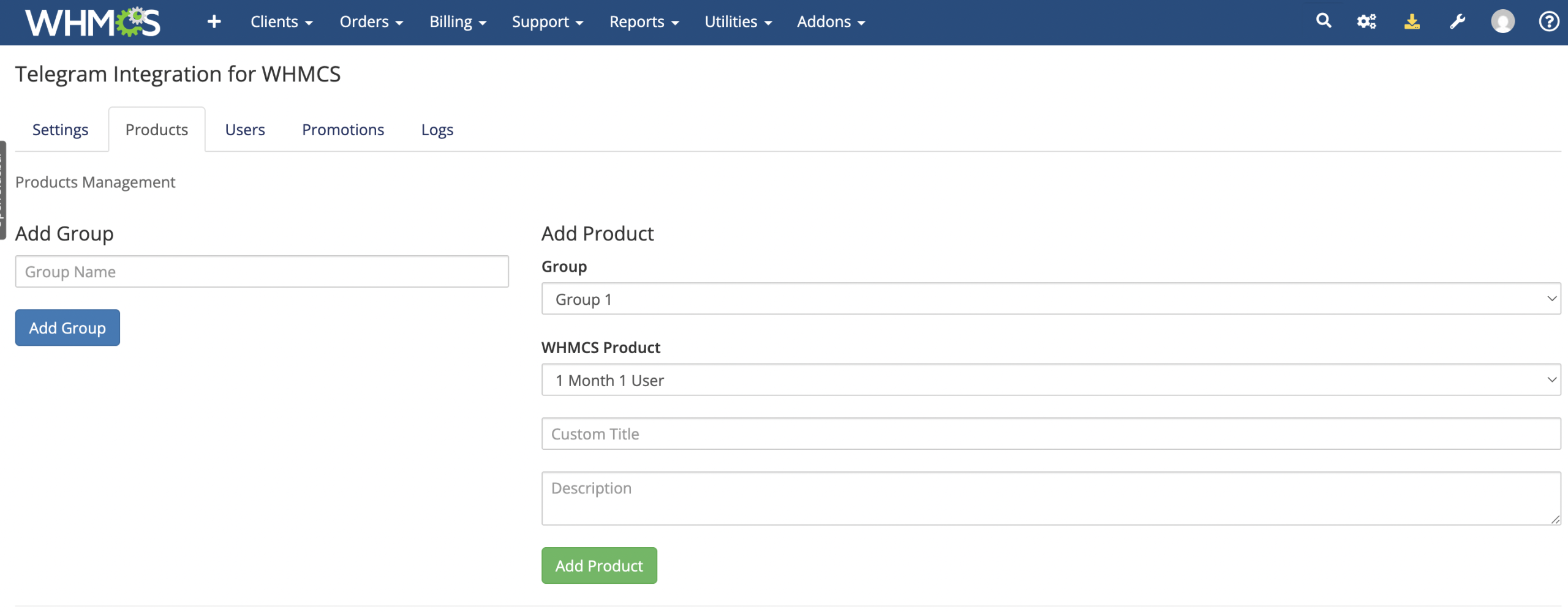 Telegram Integration for WHMCS - Image 3