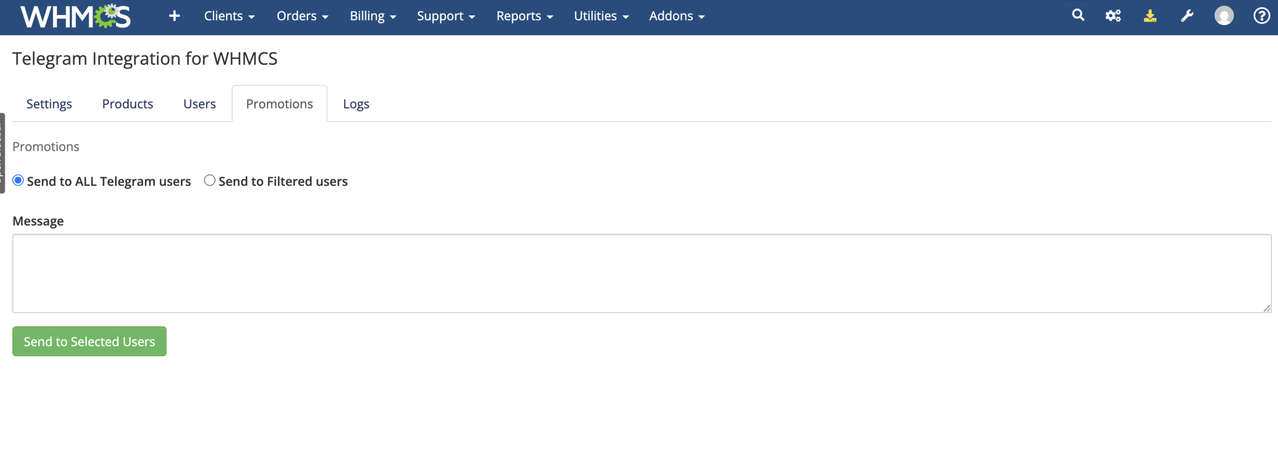 Telegram Integration for WHMCS - Image 6