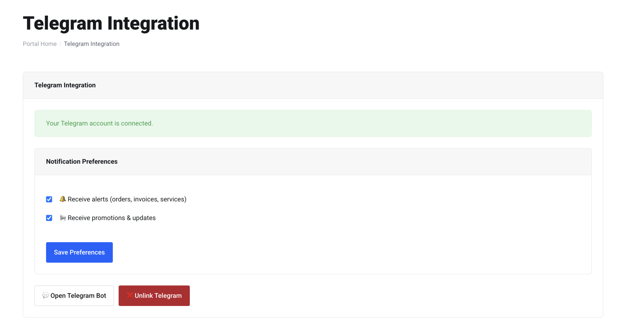 Telegram Integration for WHMCS - Image 9