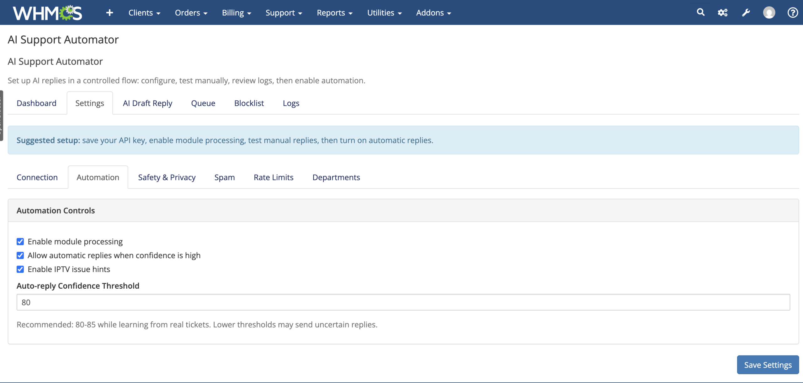 AI Support Automator for WHMCS - Image 4