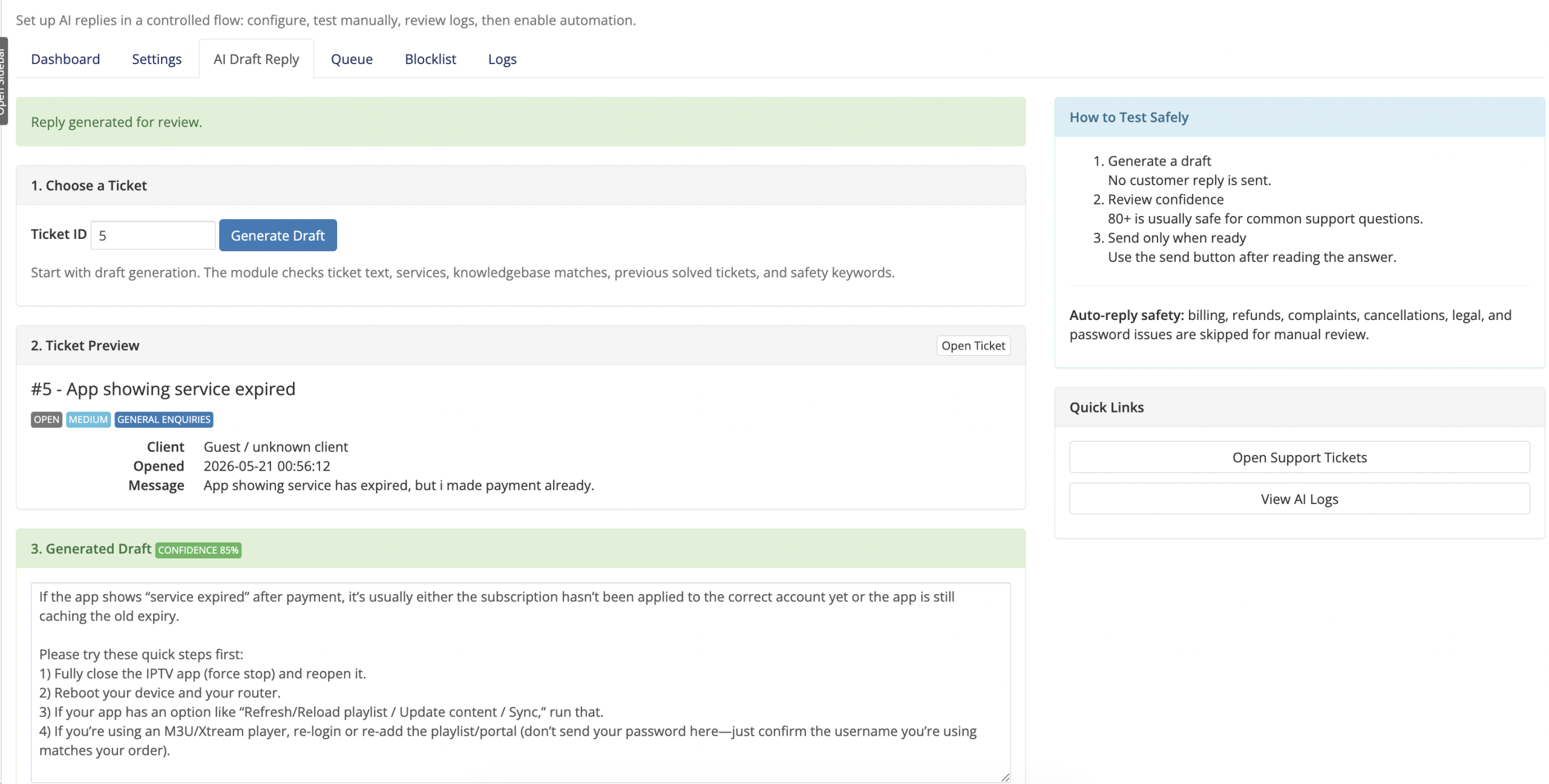AI Support Automator for WHMCS - Image 5