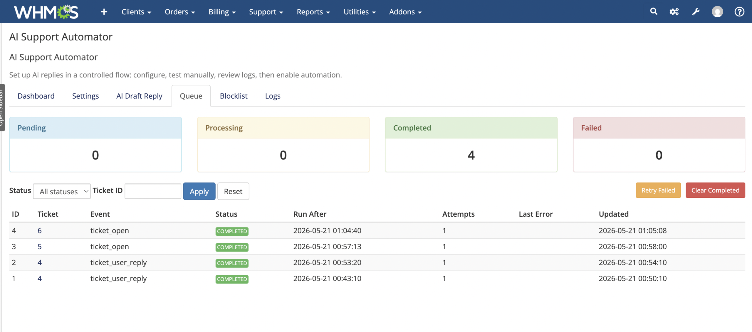 AI Support Automator for WHMCS - Image 6