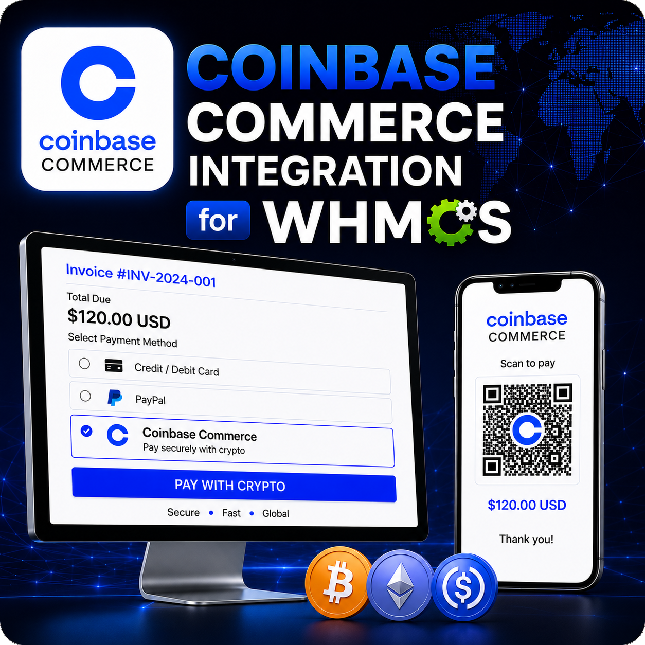 Coinbase Commerce Integration for WHMCS