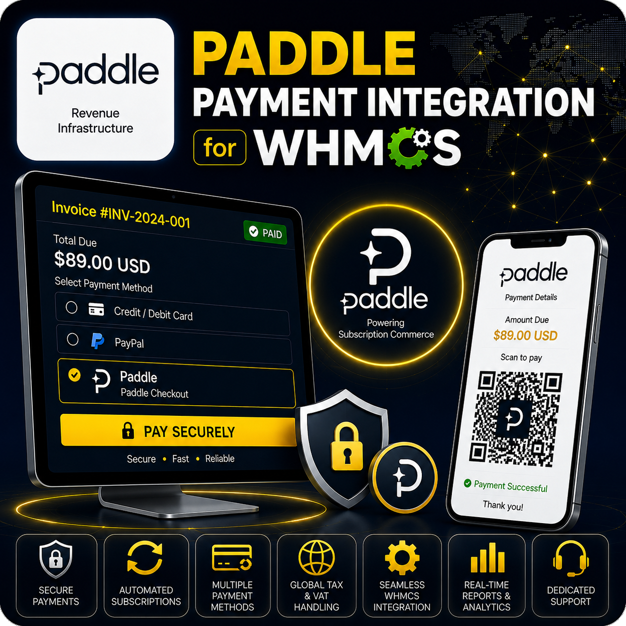 Paddle Integration for WHMCS