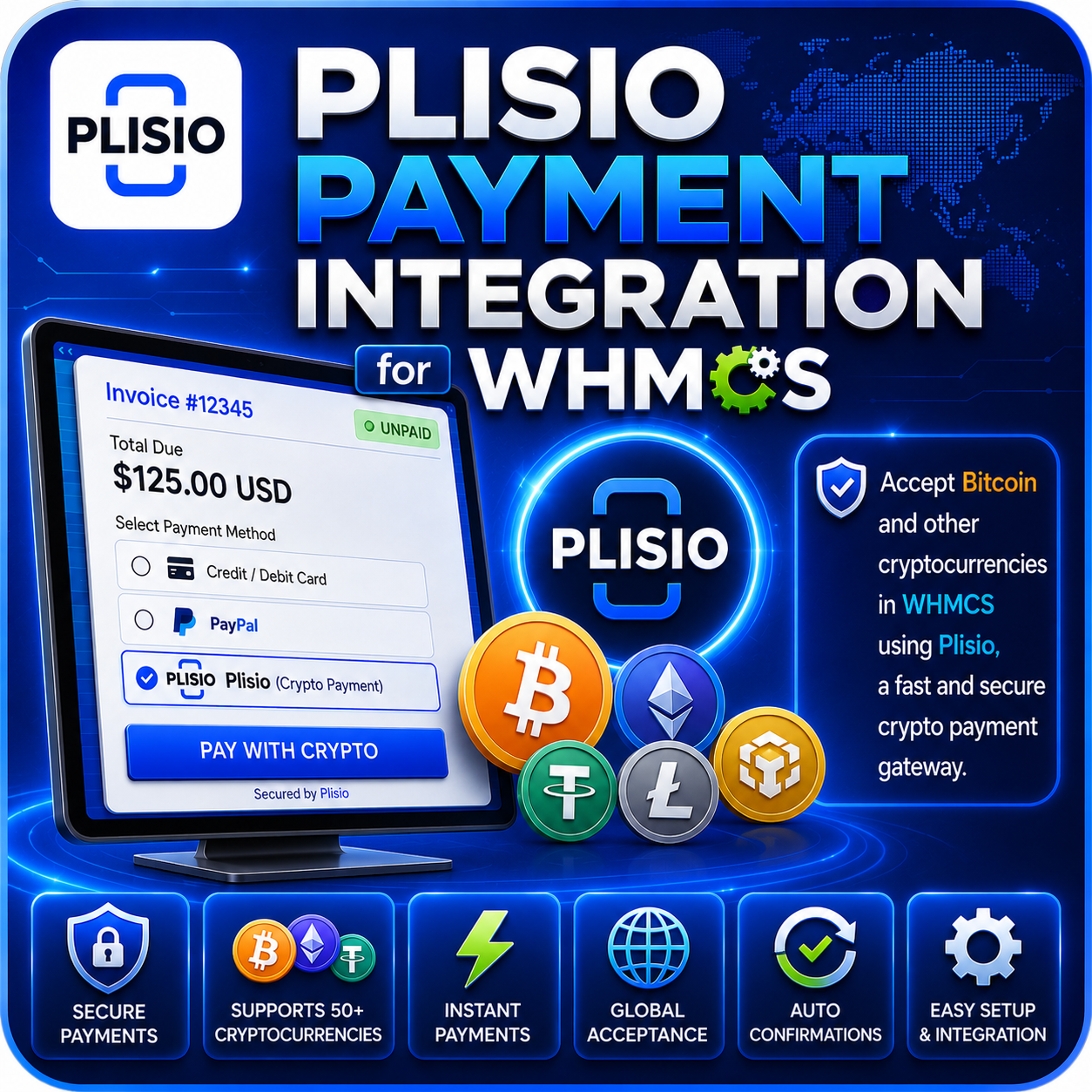 Plisio Payment Integration for WHMCS
