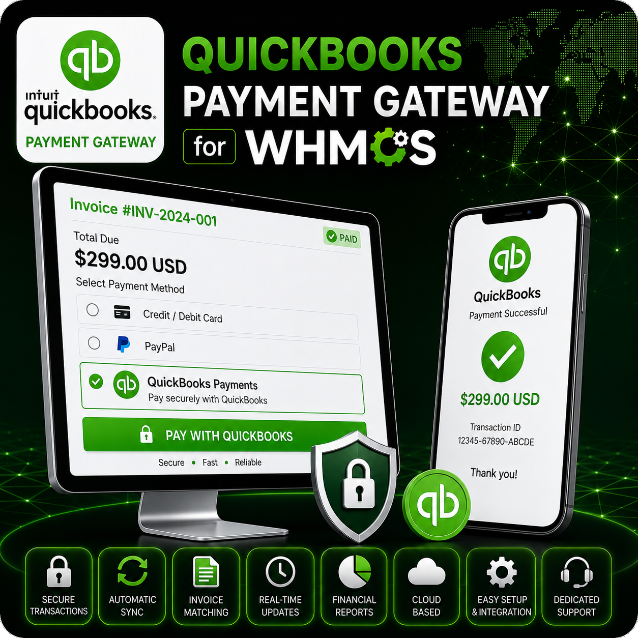 QuickBooks Payment Integration for WHMCS