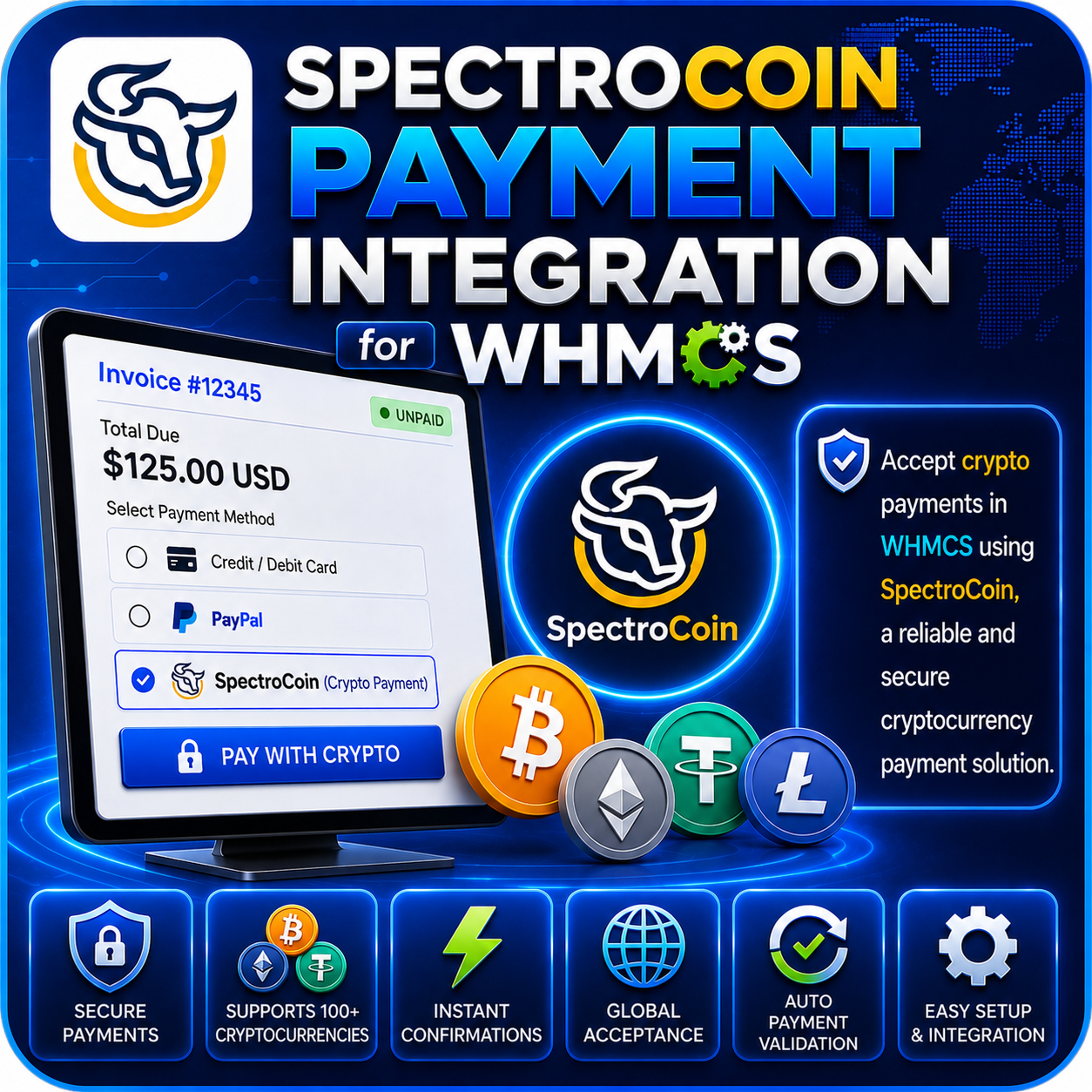 SpectroCoin Payment Integration for WHMCS