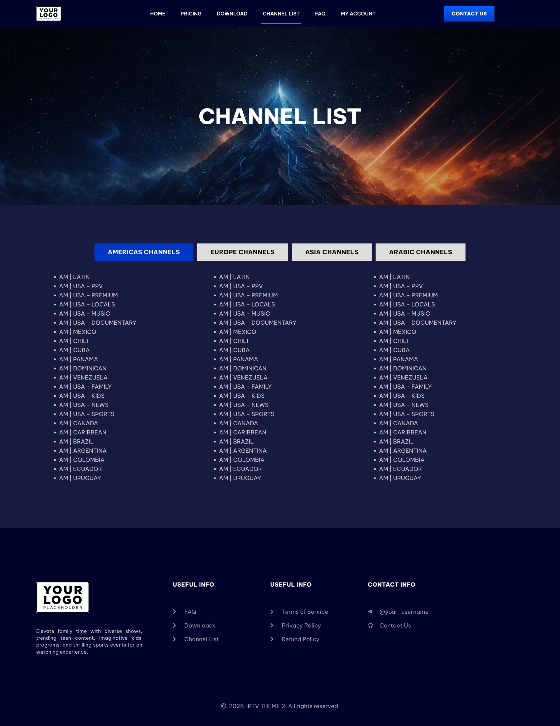 SapphireStream IPTV WordPress Theme - Image 3